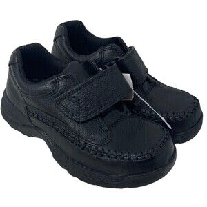 Clarks Boys Black Caribou Sneakers Size US 10.5 WXW UK 10 H Leather NEW